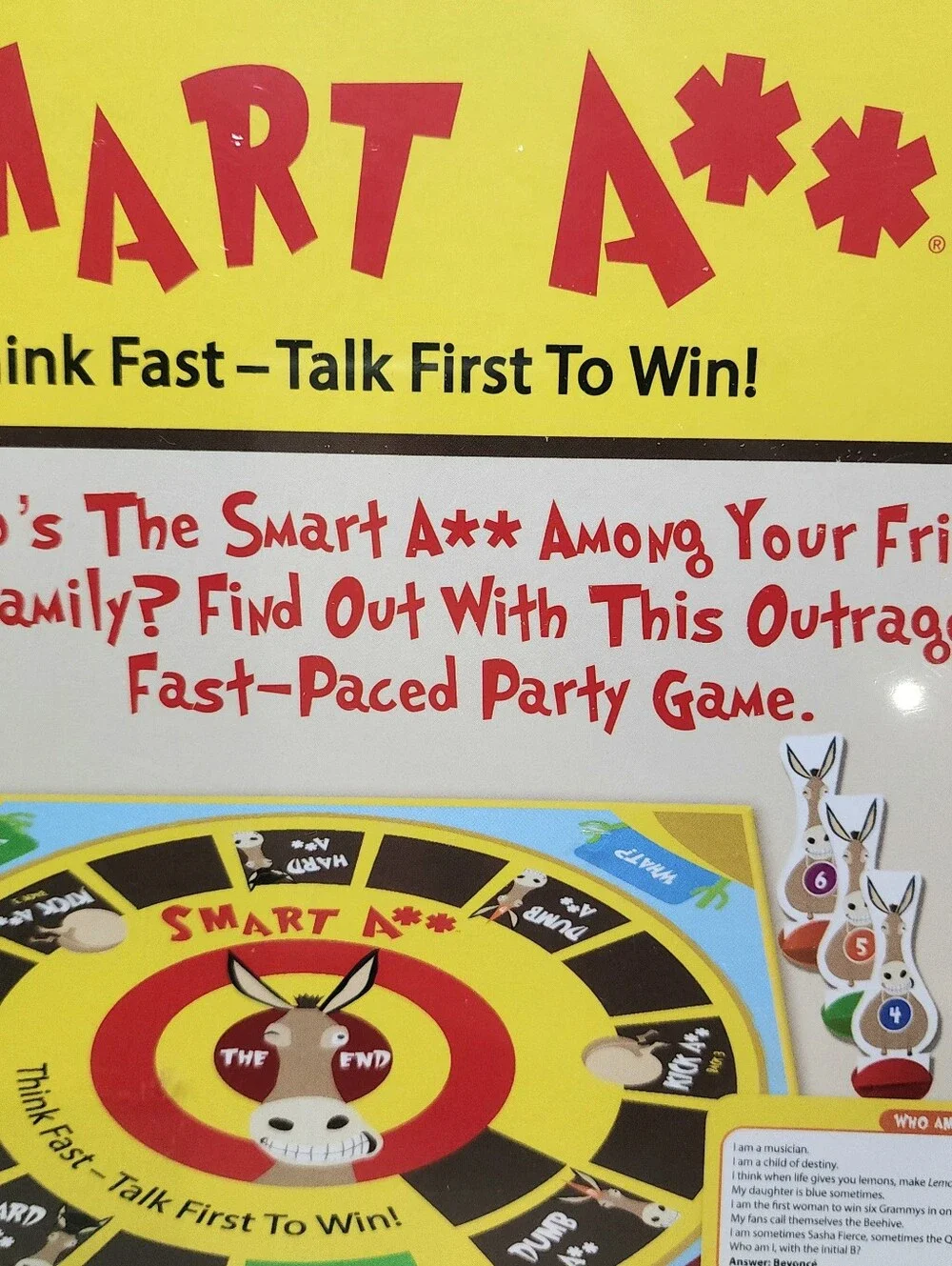 NIB Smart A** Family Board Game Ages 12 & Up SEALED